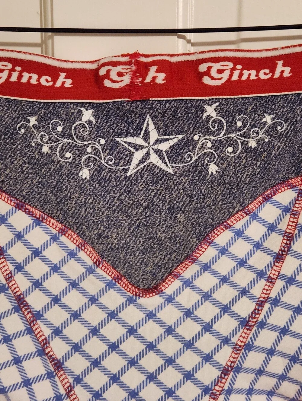 🤠Ginch Gonch🤠 - Red/White/Blue Cowboy Western Star Sport Trunk